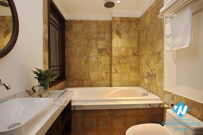 Serviced apartment for rent in Hoan Kiem District, absolutely quiet area